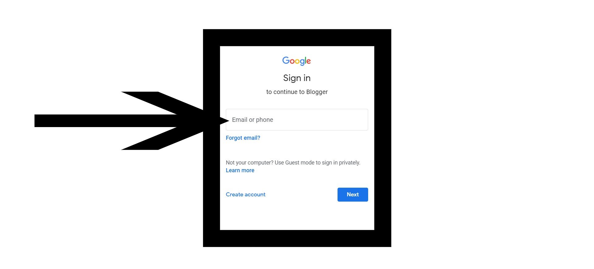 Type in your email address and password Type in your email address and password