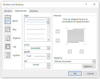 Cara Membuat Page Border pada word 2013