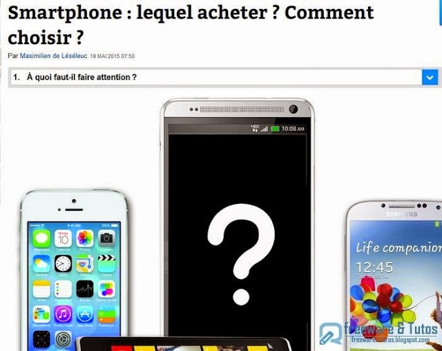 Le site du jour : comment choisir son smartphone ?