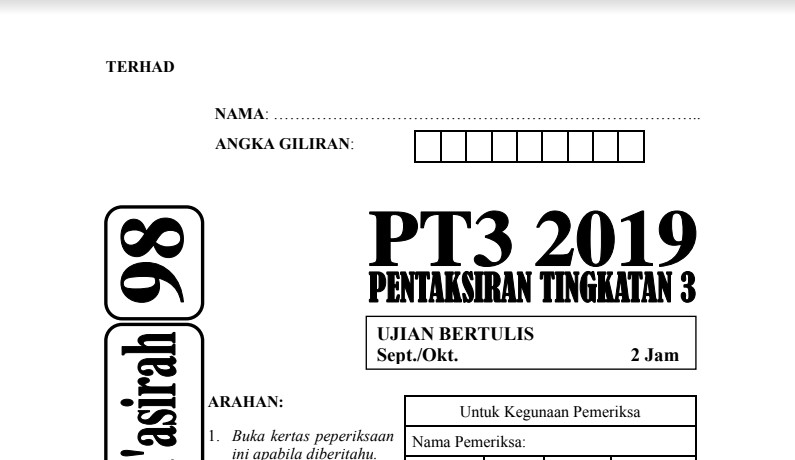 Contoh Soalan Pt3 Syariah - Pos Contoh