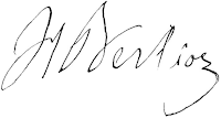 Signature d'Hector Berlioz Hector Berlioz (1803-1869), Public domain, via Wikimedia Commons