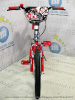 Sepeda BMX Family Champion Suspension 20 Inci Silver Red