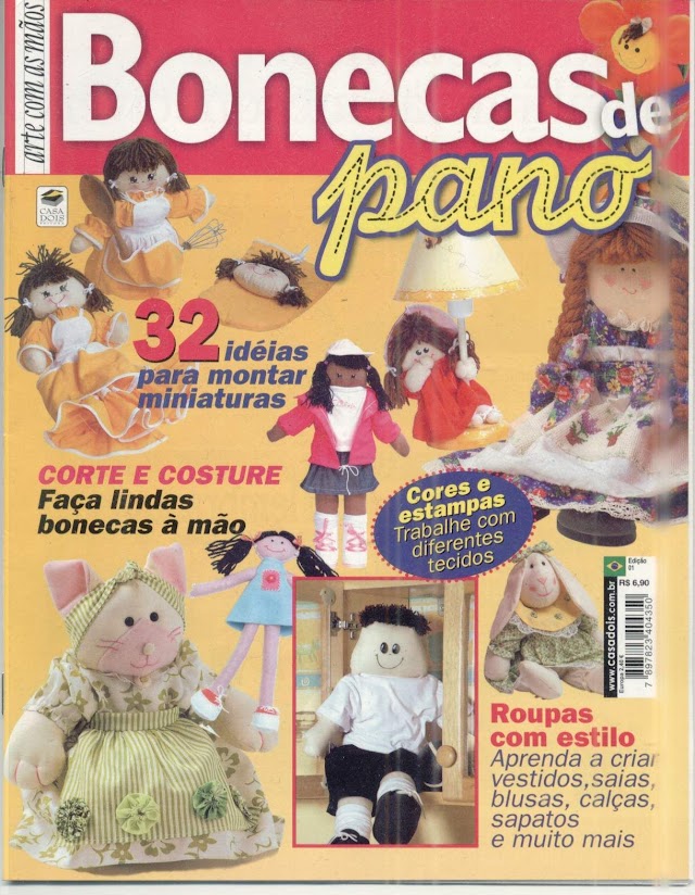 Arte Com As Mãos Bonecas De Pano N°01