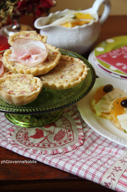 Mini quiche con arrosto di culatello Lenti