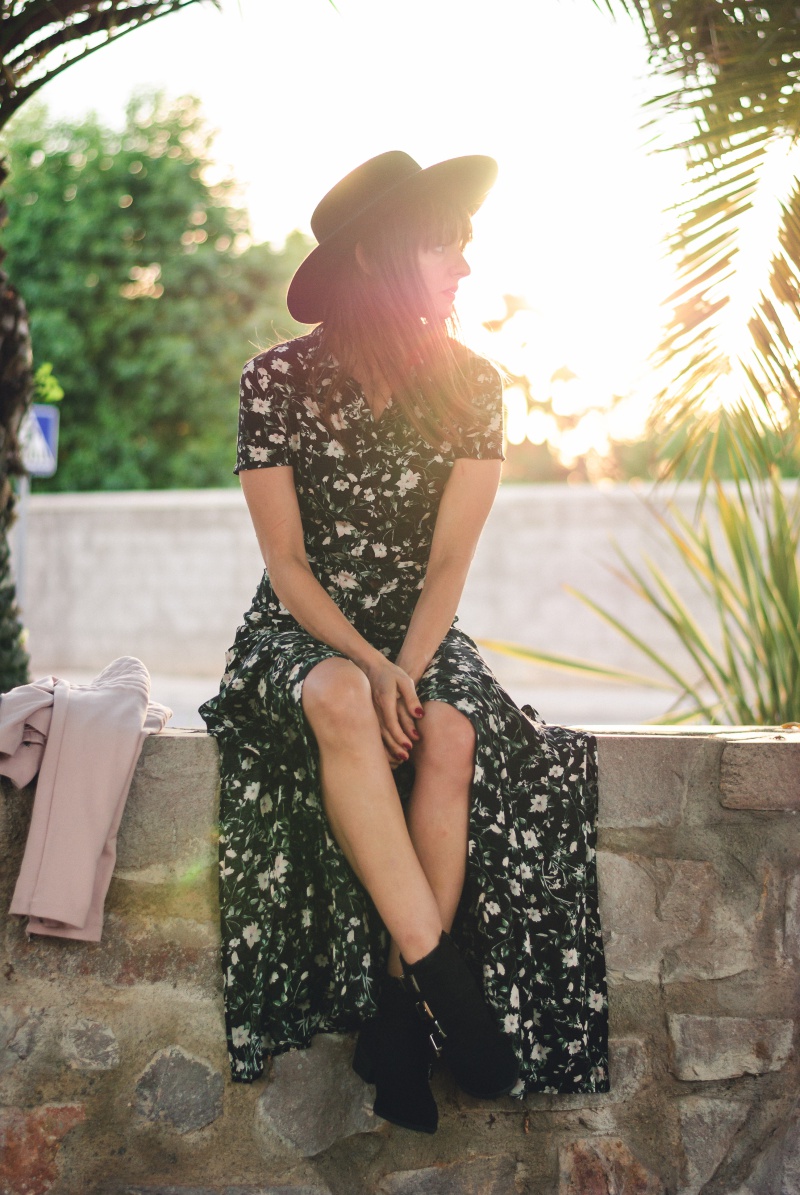 Flowered Dress Bershka