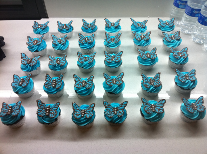 Monarch Butterfly Cupcakes Blue Monarch Butterfly Cupcakes