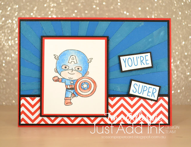 scissorspapercard, Stampin' Up!, Kindred Stamps, Just Add Ink, You're Super, Building Blocks