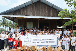 Horison Ultima Entrop Papua Berbagi  Kasih di  Panti Asuhan Pembawa Terang Holtekamp