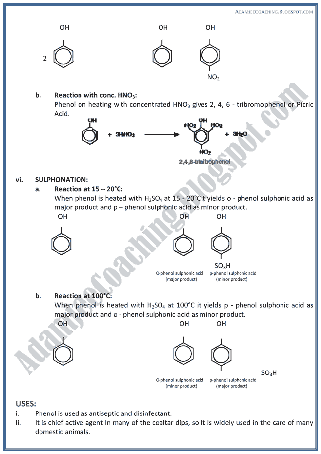 XII Chemistry Notes - Carbon Compounds With Oxygen Containing Functional Group