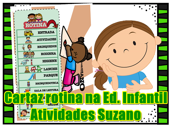 Cartaz Rotina na Educação Infantil em pdf