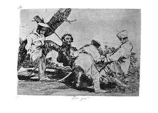 Goya's The Disasters of War, showing French atrocities against Spanish civilians