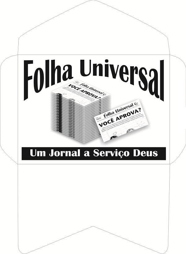 Envelope folha universal  Boas - Novas Universal
