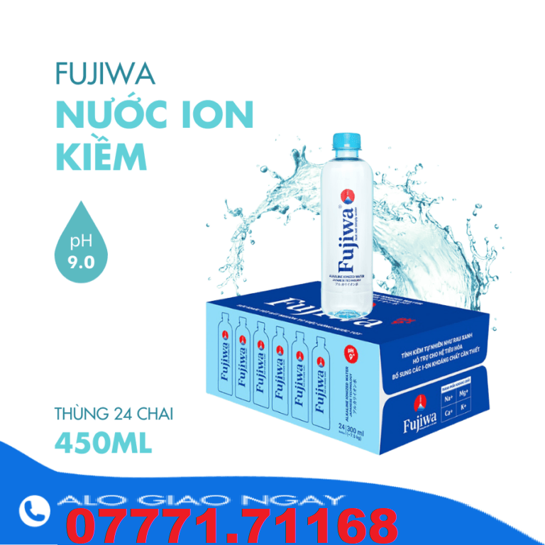 Nước kiềm đóng chai Fujiwa- Thùng 20 chai