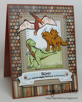 Stampin Up "DinoRoar" Designer Angie Crockett