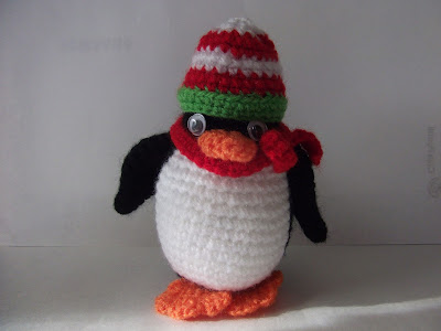 pringüino friolero amigurumi