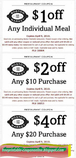 Free Printable Boston Market Coupons