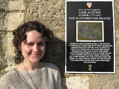 A bit of info about Jane Austen on the Southampton walls.