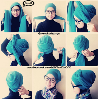 Tutorial Jilbab Pashmina Untuk ke Pesta