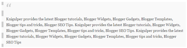 Blogger Blockquote widget style 1