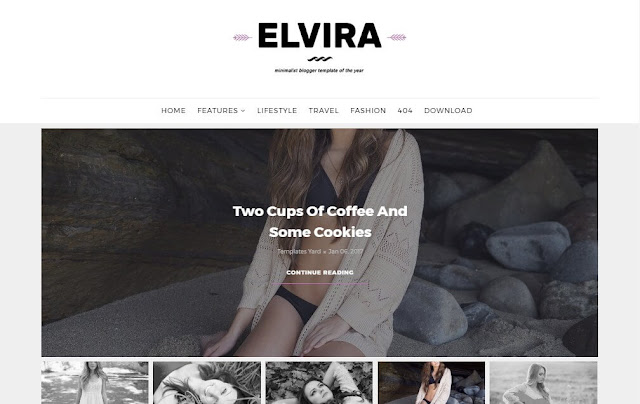 Elvira Blogger Template