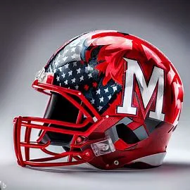 Miami (OH) RedHawks Concept Football Helmets