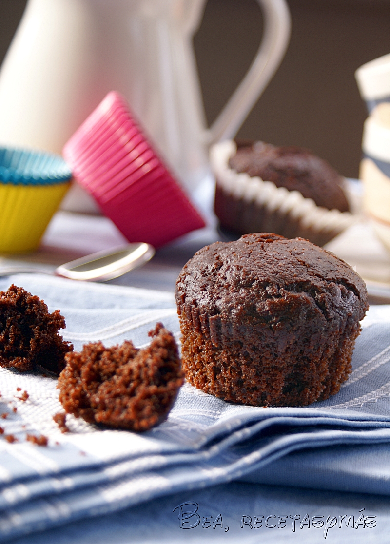 Muffins de chocolate Dan Lepard