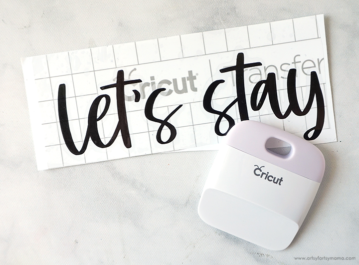 "Let's Stay Home" Sign with Free Cut File