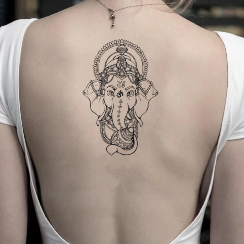 Imagen de un tatuaje de elefante