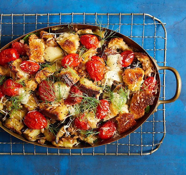 Eggplant Tomato Farro Recipe