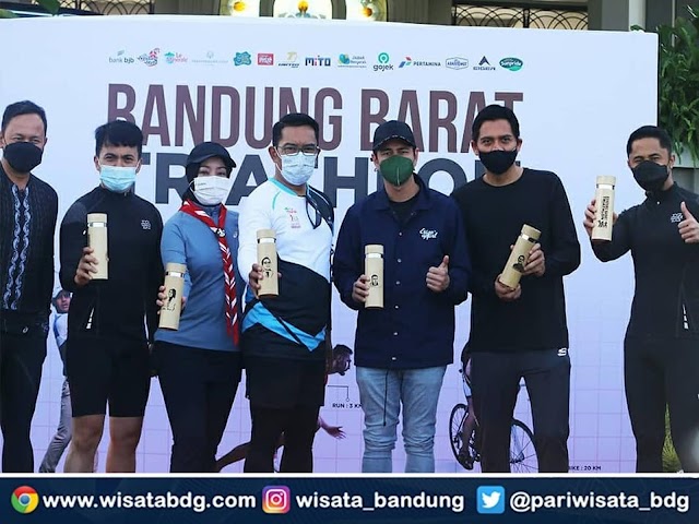 Sejumlah Selebritas dan Pejabat Ikut Berpartisipasi di Bandung Barat Triathlon 2021