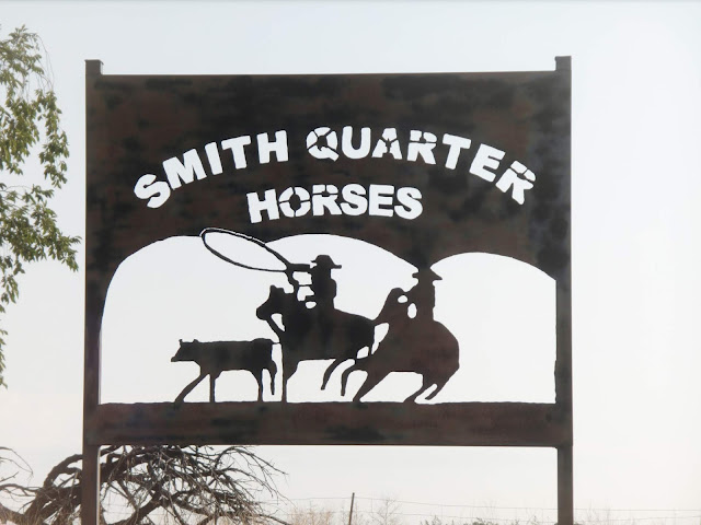 Metal sign for Smith Quarter Horse