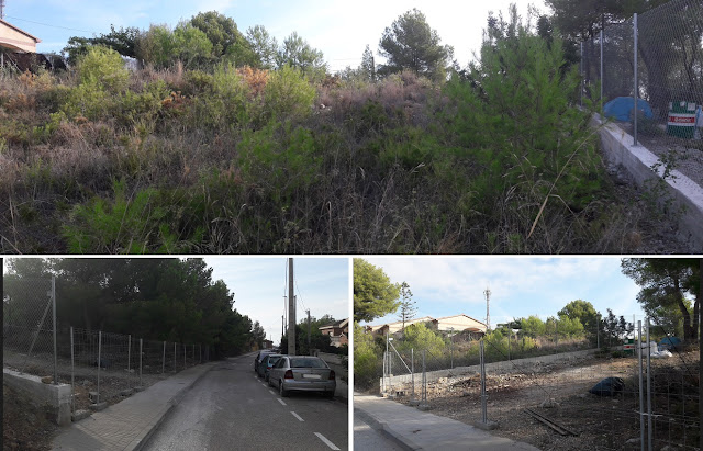 CALAFELL-MONTPAÓ-URBANITZACIÓ VALLDEMAR-TORRE D'EN VIOLA- EL PUJAL-LA TALAIA, camí del Fondo del Cego, carrer de la Margarida a l'urbanització Valldemar a Calafell