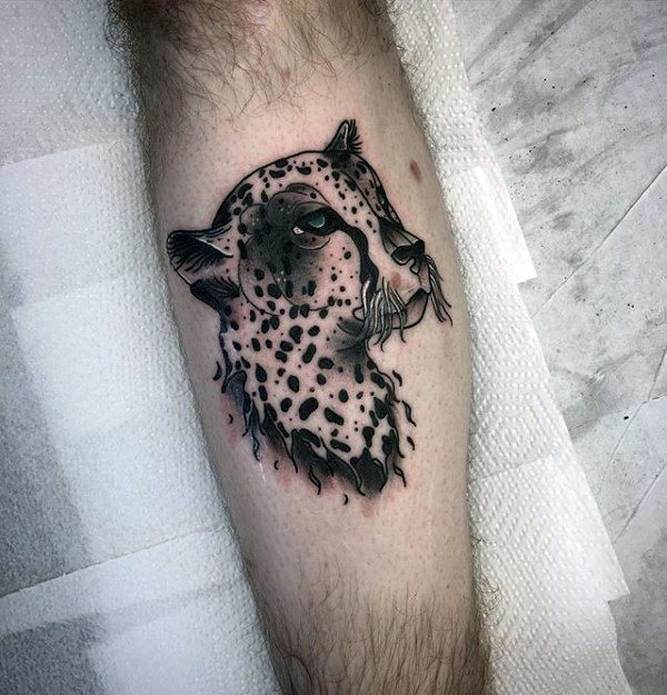 Tatuagem de Leopardo - 35 ideias masculinas