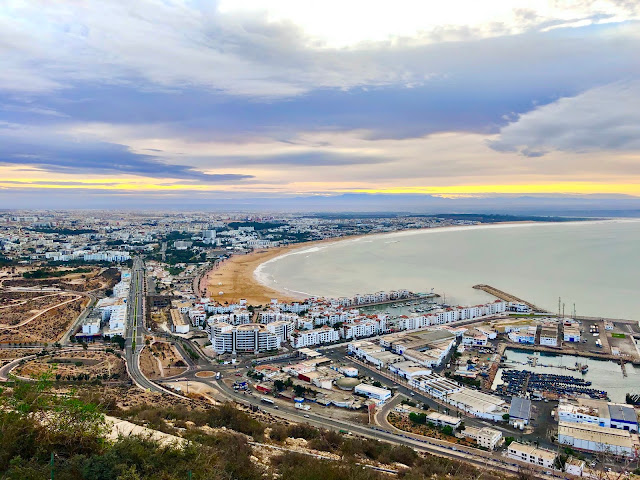 A view of the town of Agadir in Morocco