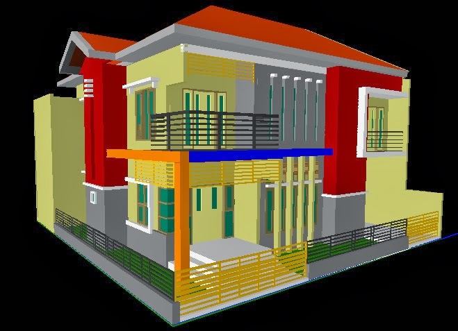  Desain  Rumah 2 Lantai  Di Tanah Bujur Sangkar Desain  