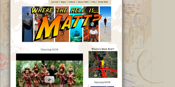 Where the Hell is Matt? site