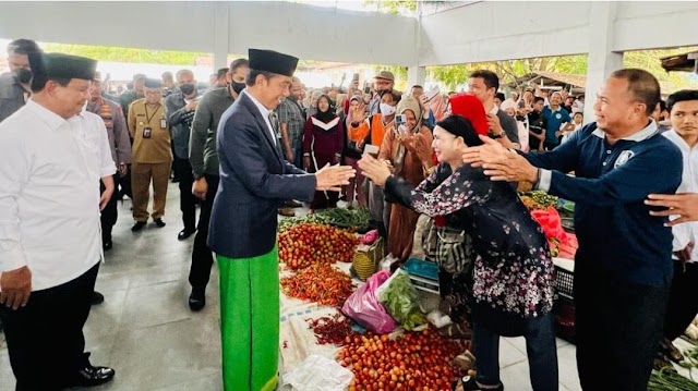 Presiden Cek Harga Bahan Pokok Jelang Ramadan di Pasar Tabalong