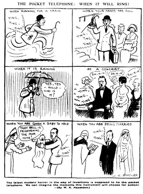 Haseldon's Pocket Telephone Cartoon