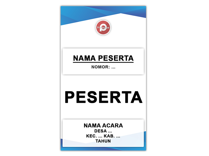 Download Desain Template ID Card Peserta PSD