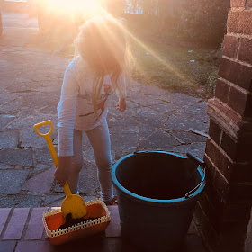 Jane with compost