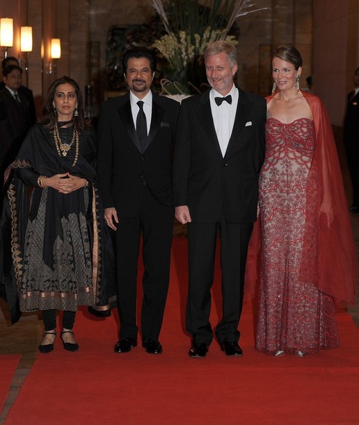 anil kapoor and sunita kapoor with belgium royals at wills lifestyle ...