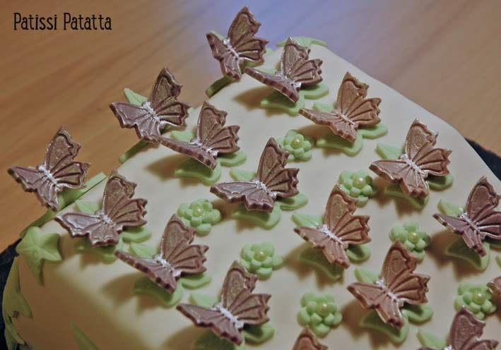 cake design, gâteau 3D, pâte à sucre, gumpaste, fondant, butterfly cake