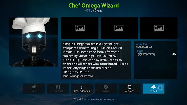 chef omega wizard