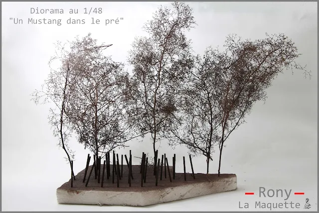 Création des arbres du diorama.