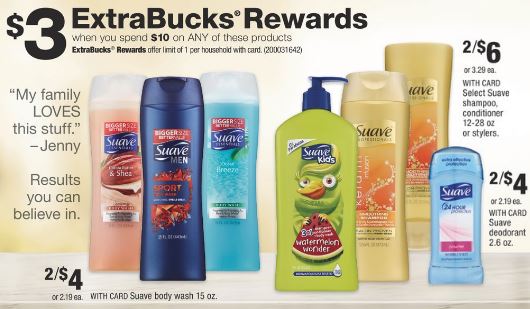 Suave Hair Care or Deodorant CVS Deal $1.00 - 7/28-8/3