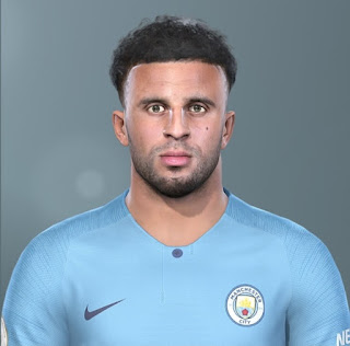 PES 2019 Faces Kyle Walker by Bou7a Facemaker