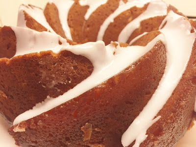 Satsuma and Yoghurt Bundt Cake side view