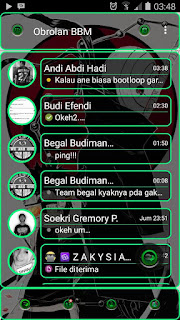 Download BBM Tranparan Green Line V2.10.0.31 APK