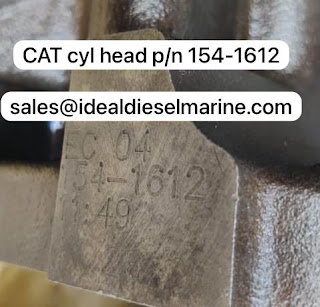 OEM Cat Marking 154-1612 cyl head OEM for 35series New Qty 3pcs also con rod new 1pc and governor new1pc recon OR by cat 1pc worldwide delivery