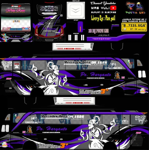 Livery Bussid SHD PNG